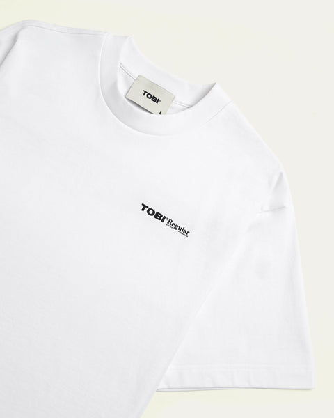 TOBI Regular Boxy Tee - White - TOBI