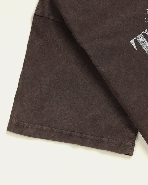 TOBIism Wash Boxy T-shirt - Dark Mocha - TOBI
