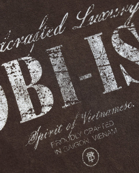 TOBIism Wash Boxy T-shirt - Dark Mocha - TOBI
