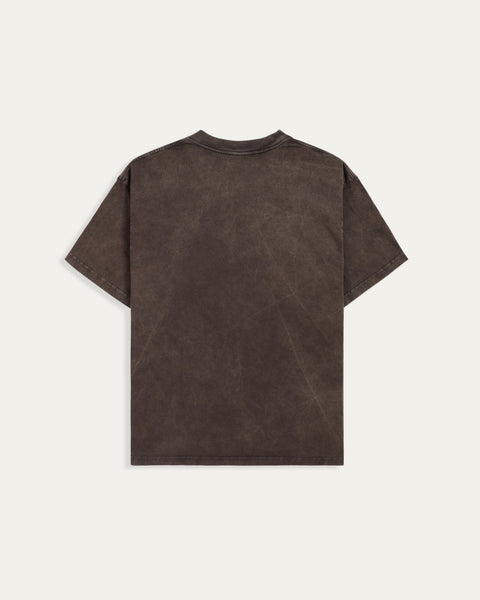 TOBIism Wash Boxy T-shirt - Dark Mocha - TOBI