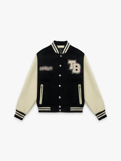 WAAB Embroidery Varsity - Cream - TOBI