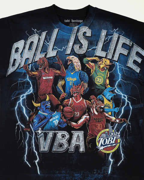 Ball is Life Overprinted T-shirt