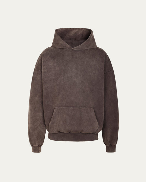 420gsm Heavyweight Wash Hoodie - Mocha