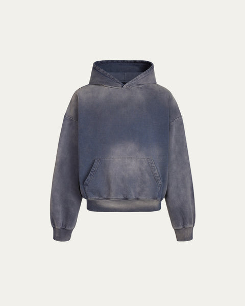 420gsm Heavyweight Wash Hoodie - Sapphire