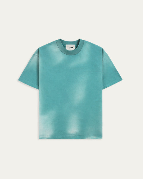 250gsm Heavyweight Wash T-shirt - SunFaded Blue