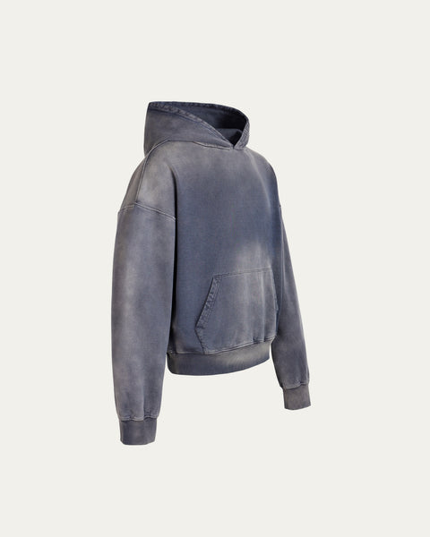 420gsm Heavyweight Wash Hoodie - Sapphire