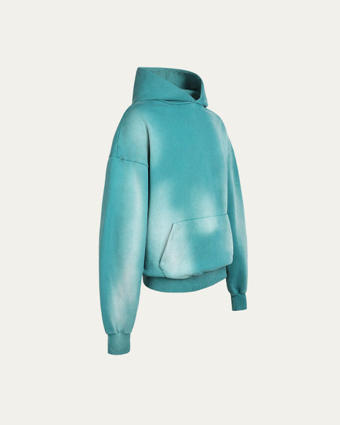 420gsm Heavyweight Wash Hoodie - Sunfaded Blue