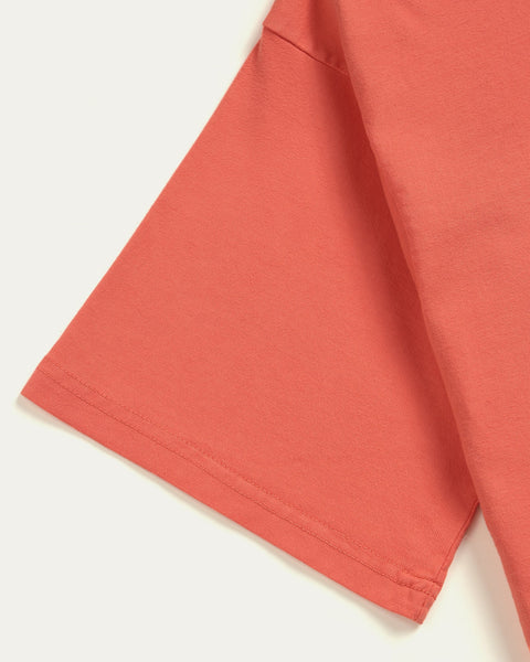 250gsm Heavyweight Boxy Wash T-shirt - Orange