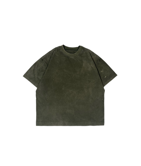 250gsm Heavyweight Wash T-shirt - Olive Wash