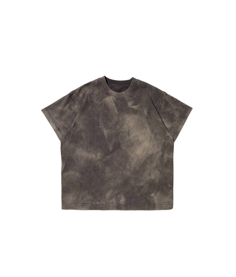 250gsm Heavyweight Wash T-shirt - Ash Static