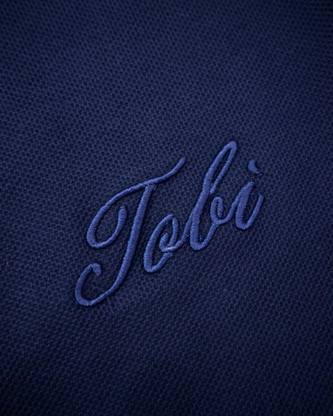 Polo Waffle - Navy Blue