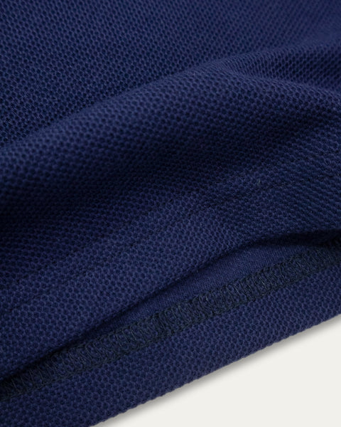 Polo Waffle - Navy Blue