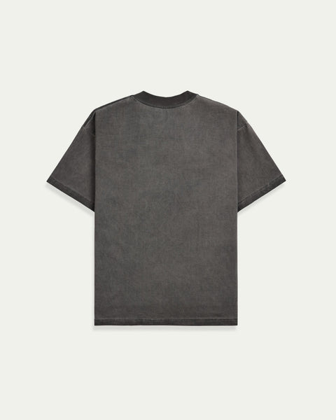 Blank Boxy Wash T-shirt - Dark Grey - TOBI