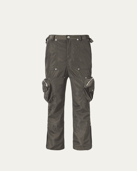 Flare Cargo Pants - Taupe - TOBI