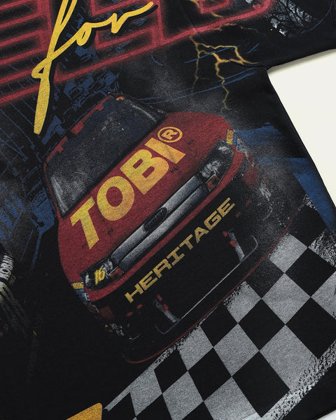 Nascar Overprinted T-shirt - TOBI