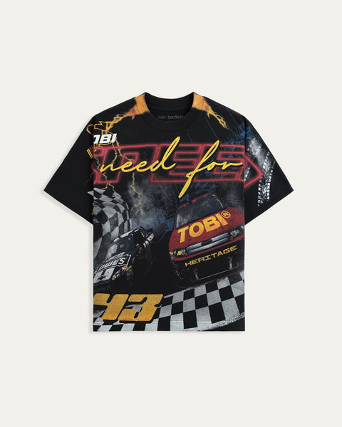 Nascar Overprinted T-shirt - TOBI