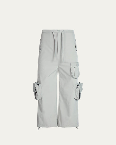 Pocket Parachute Pants - Light Grey - TOBI