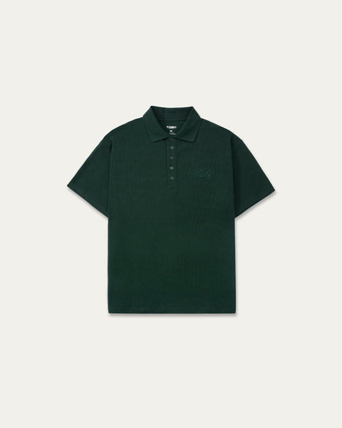 Polo Waffle - Dark Green - TOBI