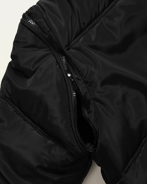 Puffer 2in 1 Vest/Jacket - Black - TOBI