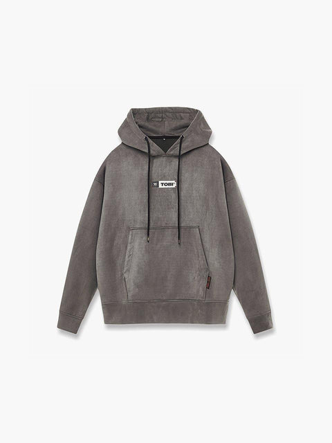 Suede Hoodie - Dark Mocha - TOBI