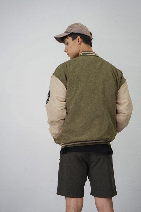 Tobekind Varsity Jacket - Olive - TOBI