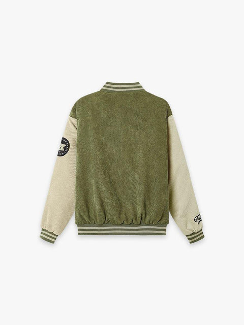 Tobekind Varsity Jacket - Olive - TOBI