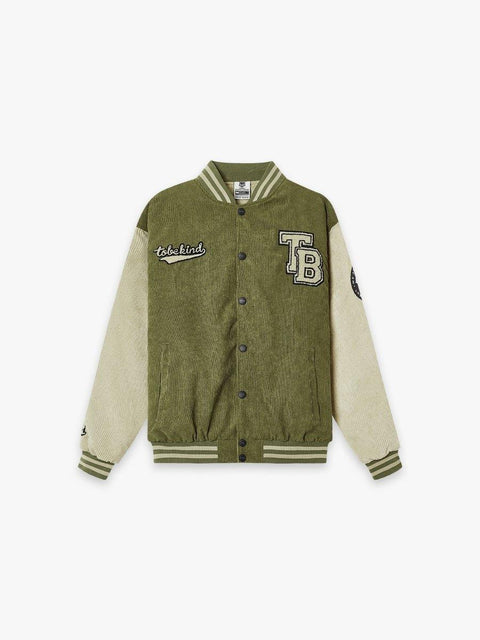 Tobekind Varsity Jacket - Olive - TOBI