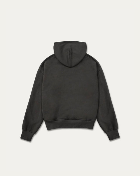 TOBI 500gsm Boxy Hoodie - Lead Shell - TOBI