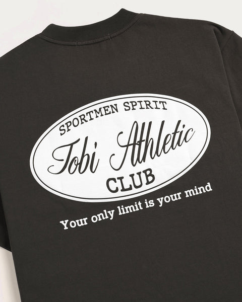 TOBI® Athletic Club T-shirt - Dark Grey - TOBI