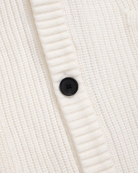 TOBI® Heavy Rib Knit Cardigan - Off White - TOBI