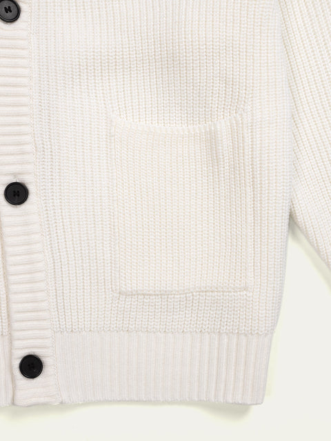 TOBI® Heavy Rib Knit Cardigan - Off White - TOBI