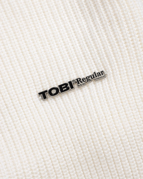 TOBI® Heavy Rib Knit Cardigan - Off White - TOBI