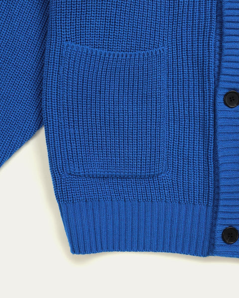 TOBI® Heavy Rib Knit Cardigan - Royal Blue - TOBI