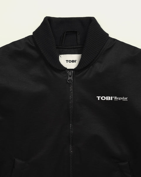 TOBI® Regular Bomber Jacket - Black - TOBI