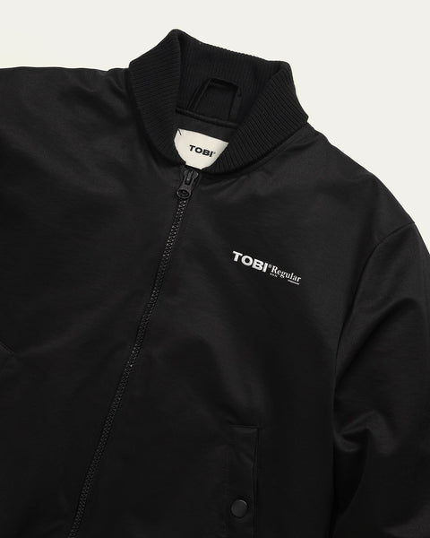 TOBI® Regular Bomber Jacket - Black - TOBI