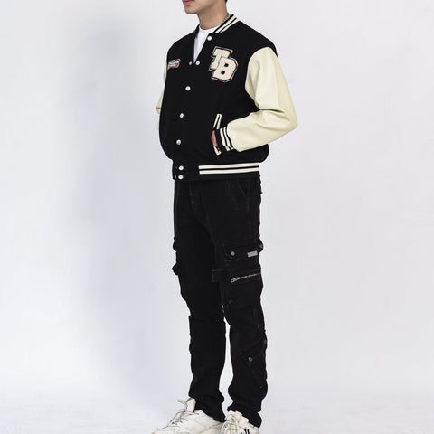 WAAB Embroidery Varsity - Cream - TOBI