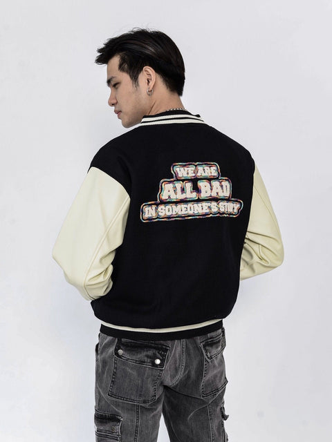 WAAB Embroidery Varsity - Cream - TOBI