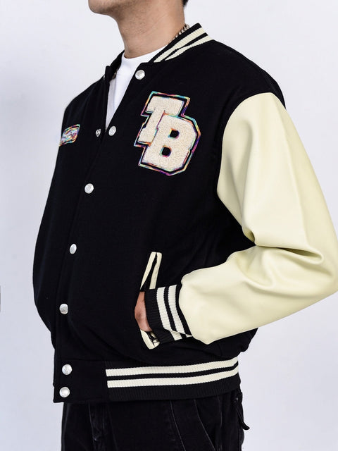 WAAB Embroidery Varsity - Cream - TOBI