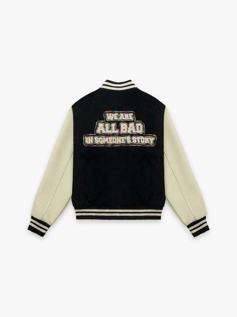 WAAB Embroidery Varsity - Cream - TOBI