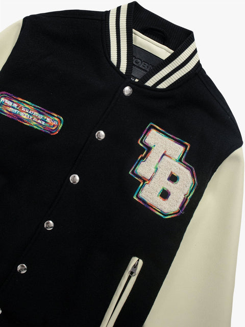 WAAB Embroidery Varsity - Cream - TOBI