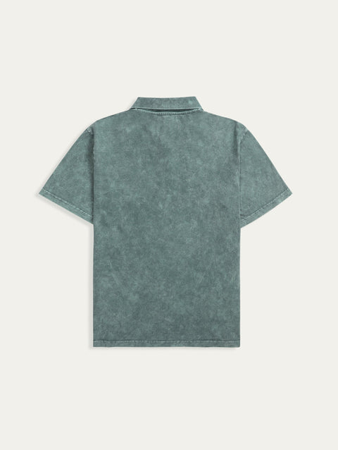 Wash Polo Shirt - Jade Mint - TOBI