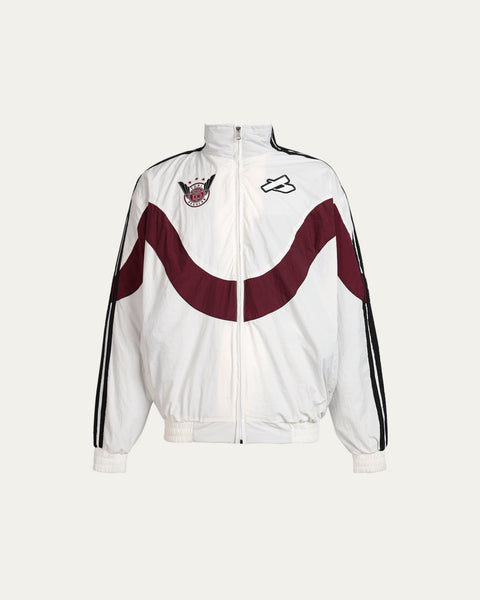Wavy Track Jacket - Cream - TOBI